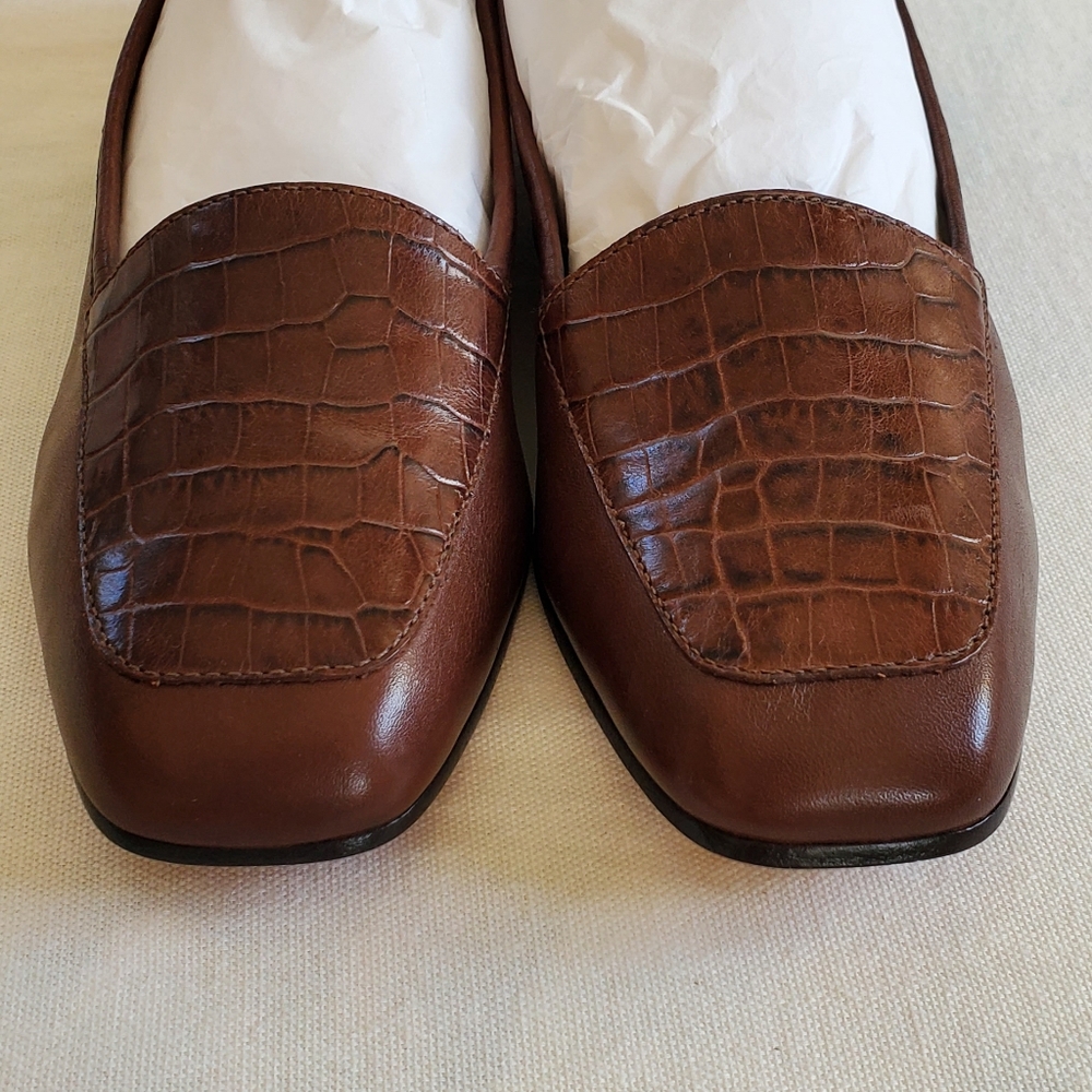 Enzo Angiolini leather shoes sz.6M, new brown